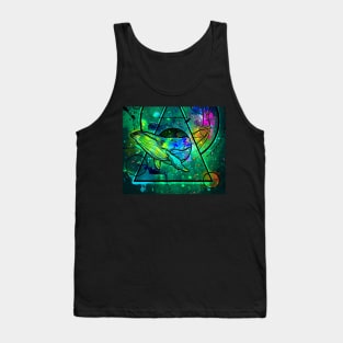 whale design with mix colors Tank Top